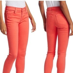 J Brand 811 Mid-Rise Skinny Jeans Coral Size 29